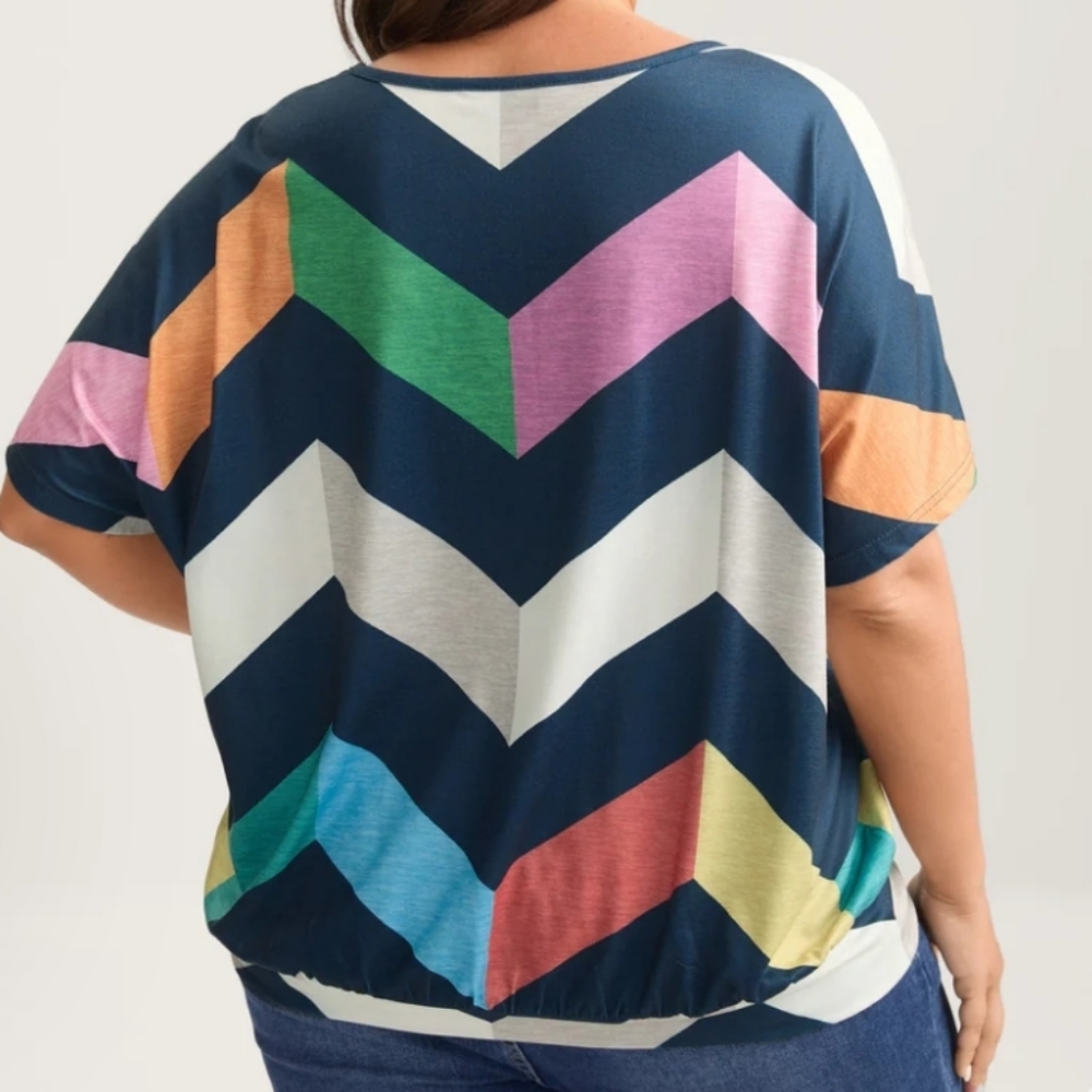 Bloomchic Color Block Shirt - Picture 2 of 4